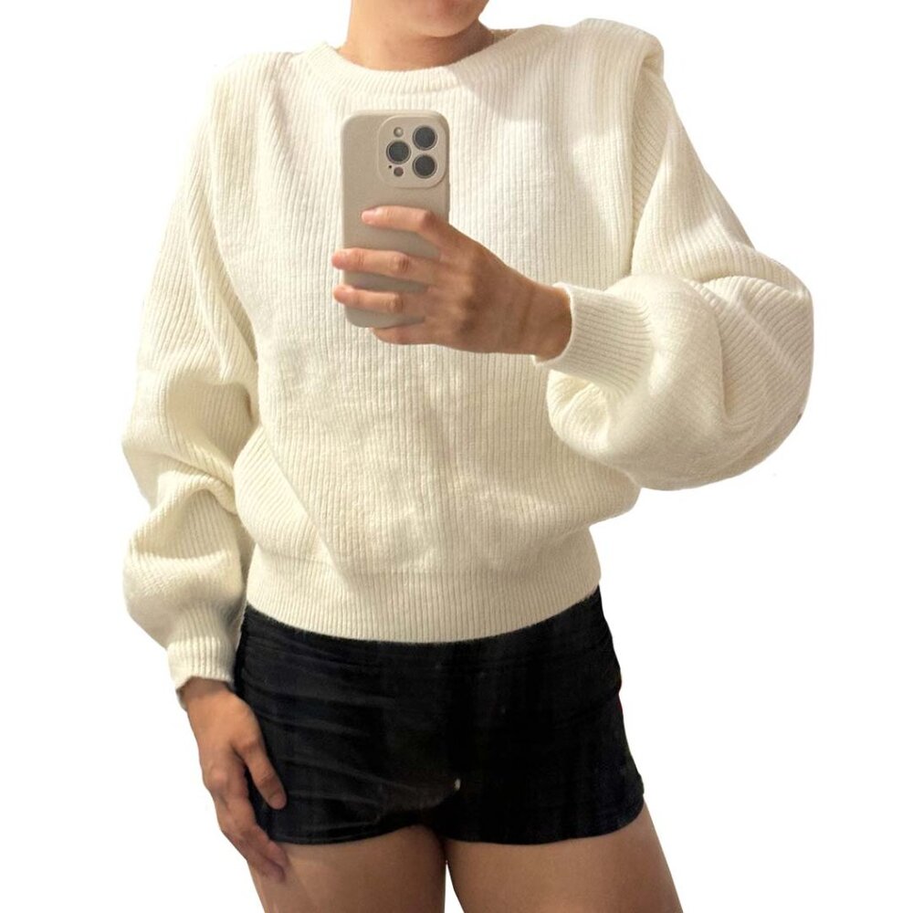 NWT Forever 21 Women White/Off-White Sweater Size Small